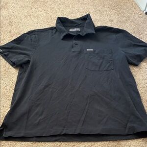 Figs Men's Black Polo Shirt size XL